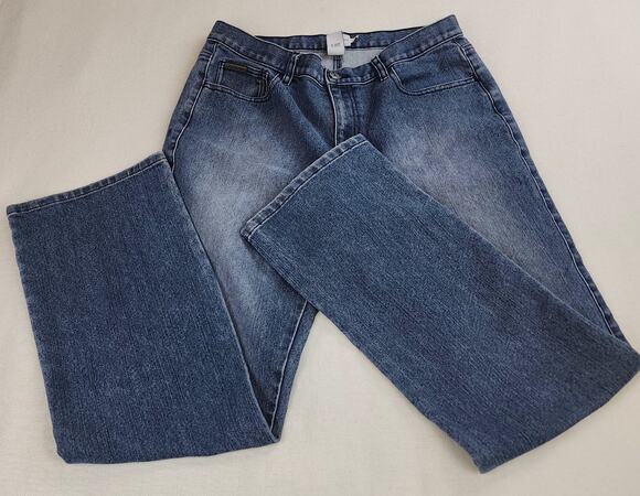 Calvin Klein Denim - Calvin Klein Criss Cross Pocket Detail Straight Leg Jeans Size 10